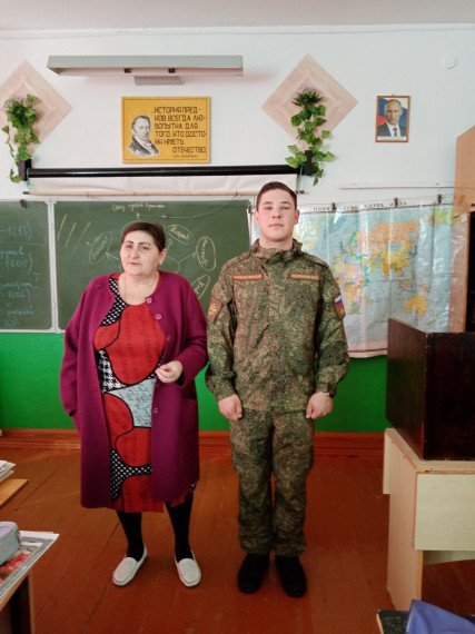Классная встреча с военным Земляновым В.С..